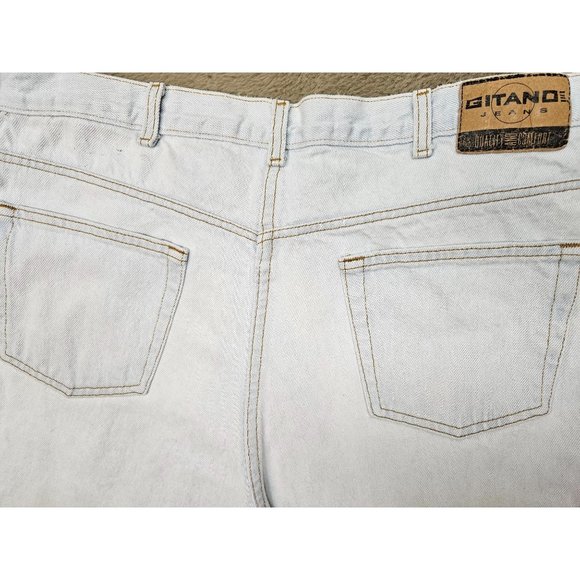 Vintage GITANO JEANS White Acid Washed 80's/90's Baggy Jeans *RARE* - Picture 9 of 10